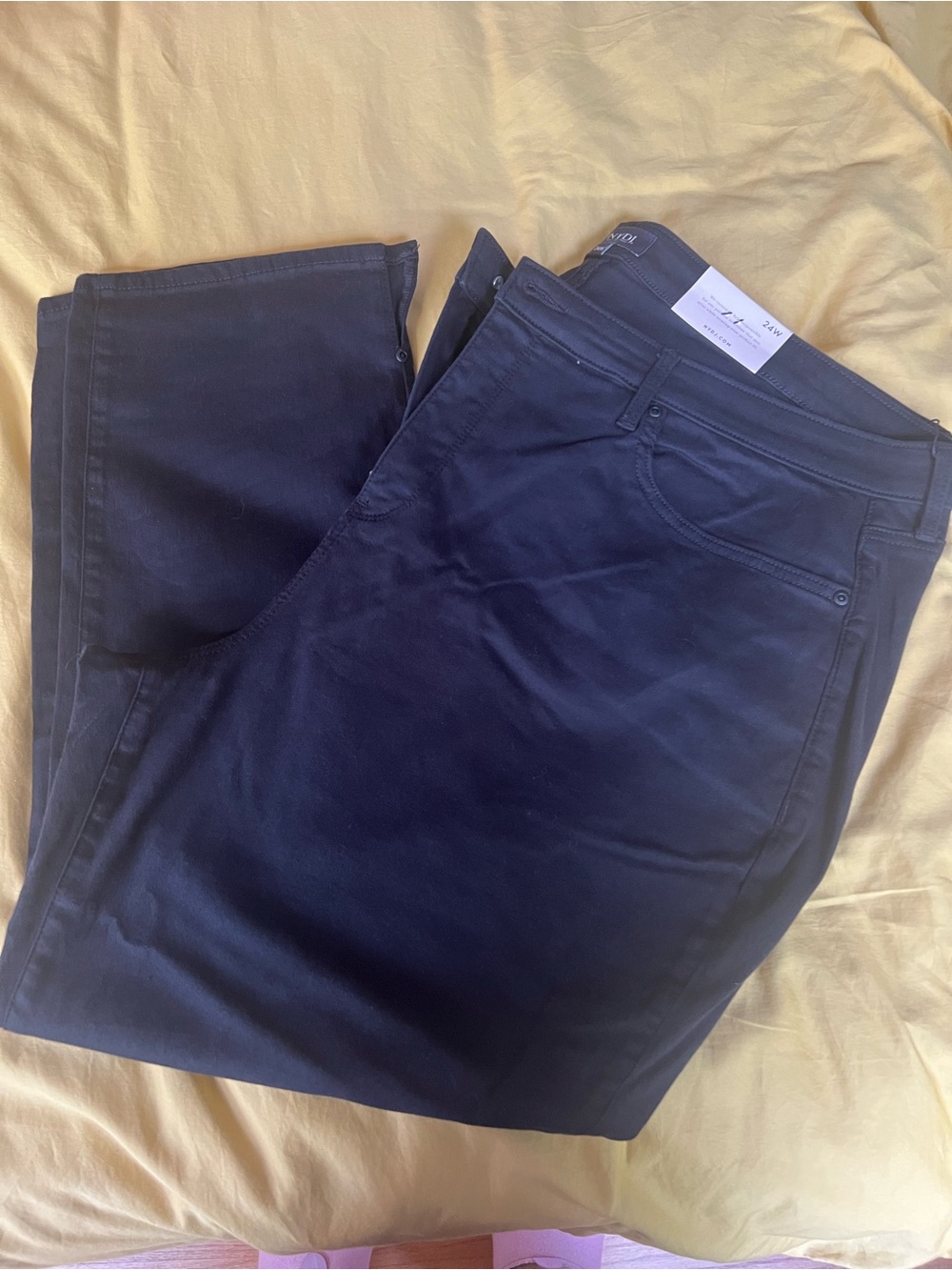 NYDJ Black Sheri Slim denim 24W NWT